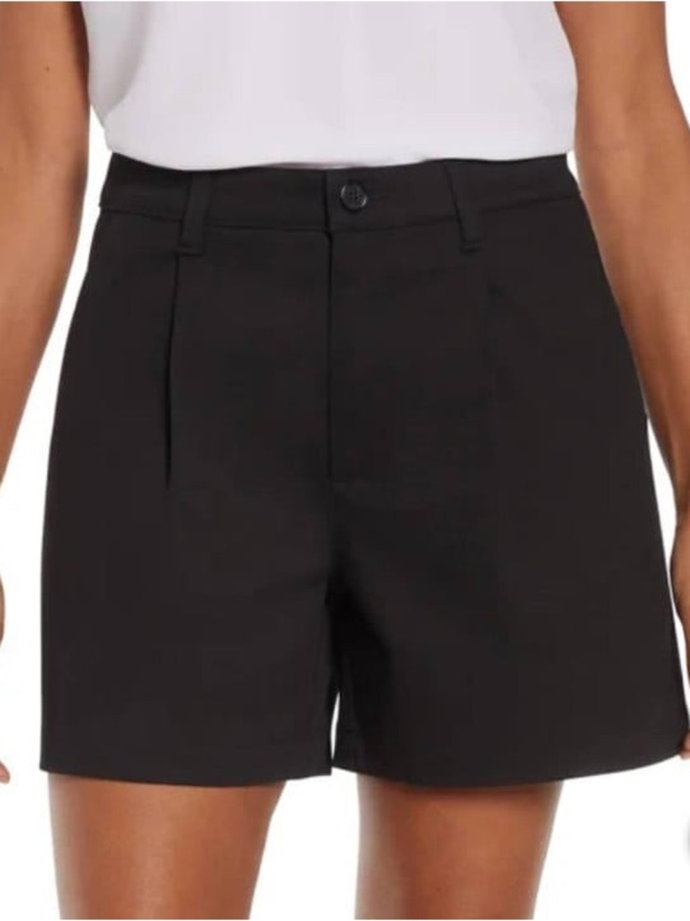 NWT Banana Republic Women's Pleat Front Shorts Black Size 6